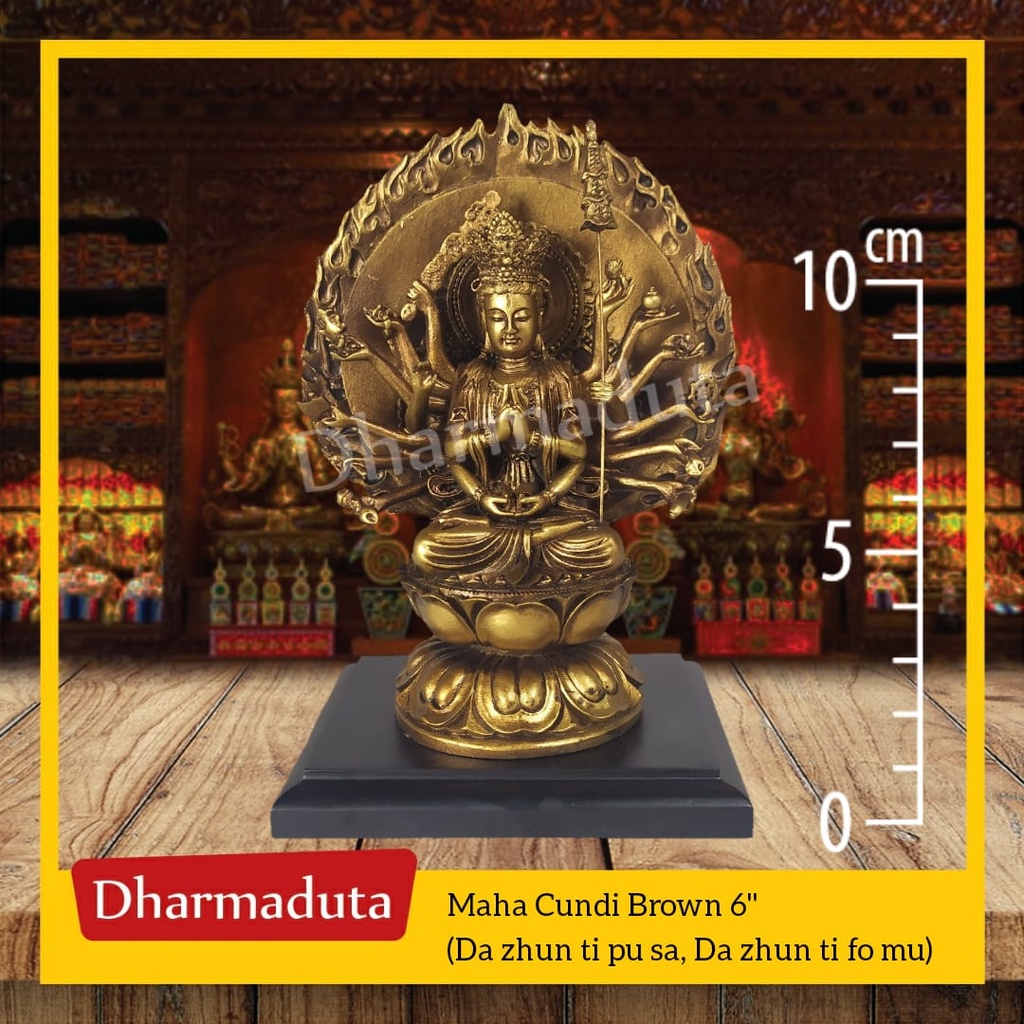 Maha Cundi Brown 6in - Patung Rupang Arca Buddha