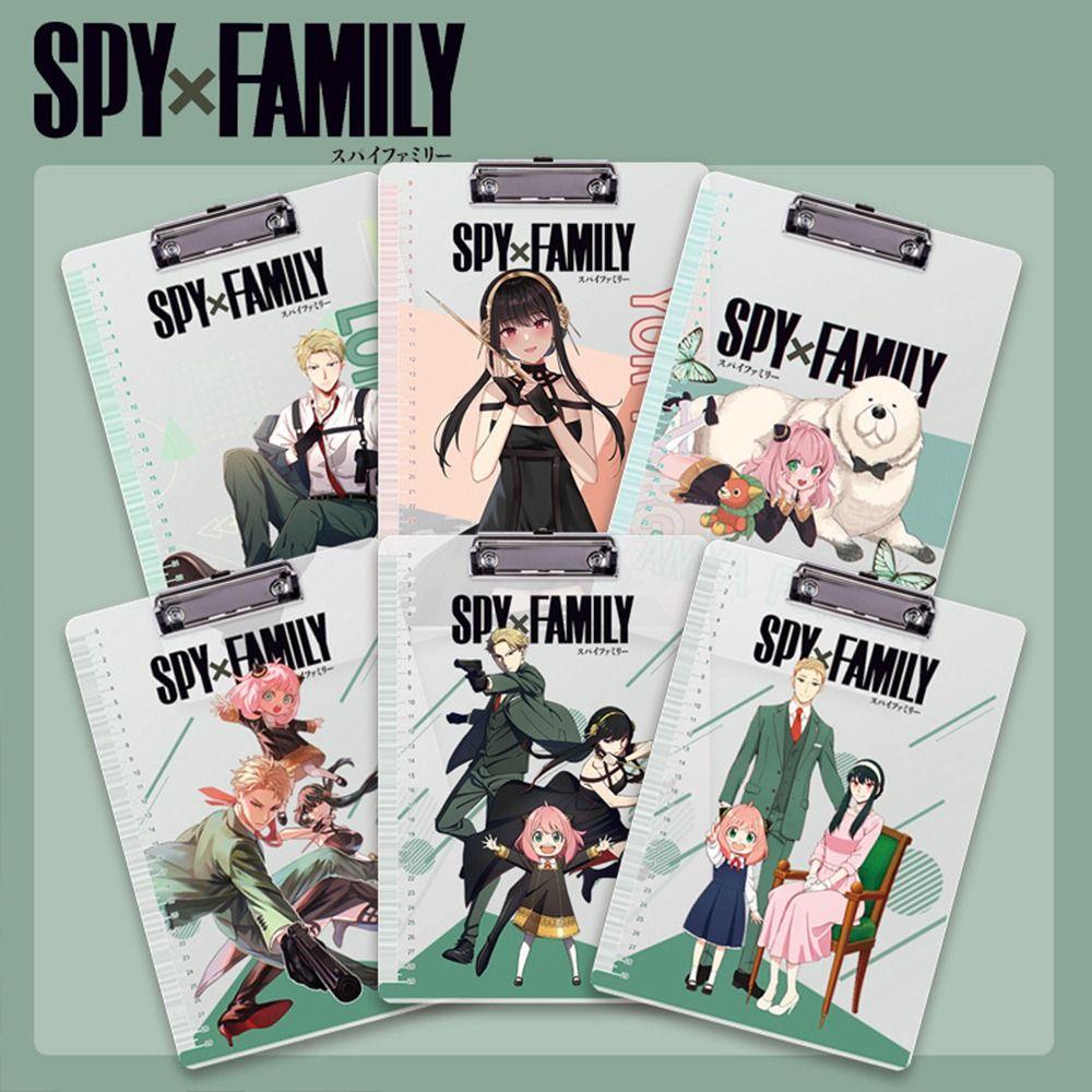 Mxbeauty Spyxfamily Tulisan Clipboard Sekolah Anime Menu Folder Loose-leaf File Folder Stationary Kertas Organizer