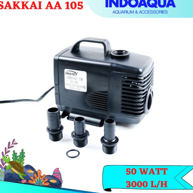 INDOAQUA - Pompa Celup Air Aquarium Besar Pompa Air Mancur Sakai 105