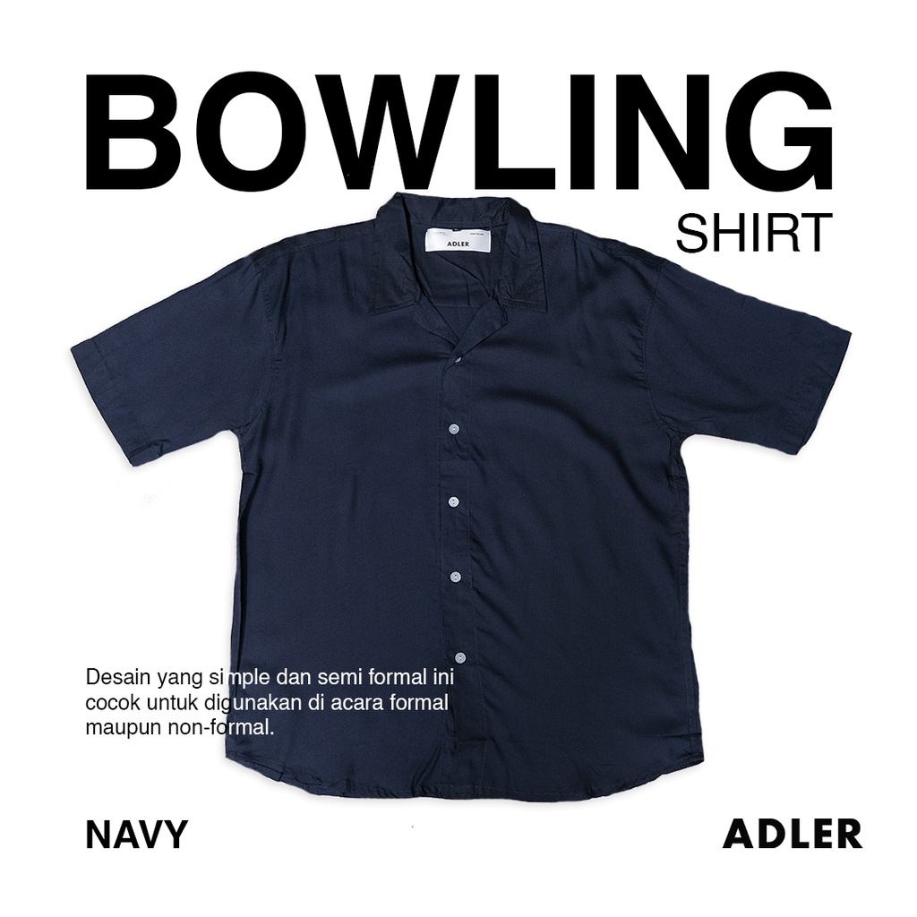 ADLER Bowling Shirt Navy