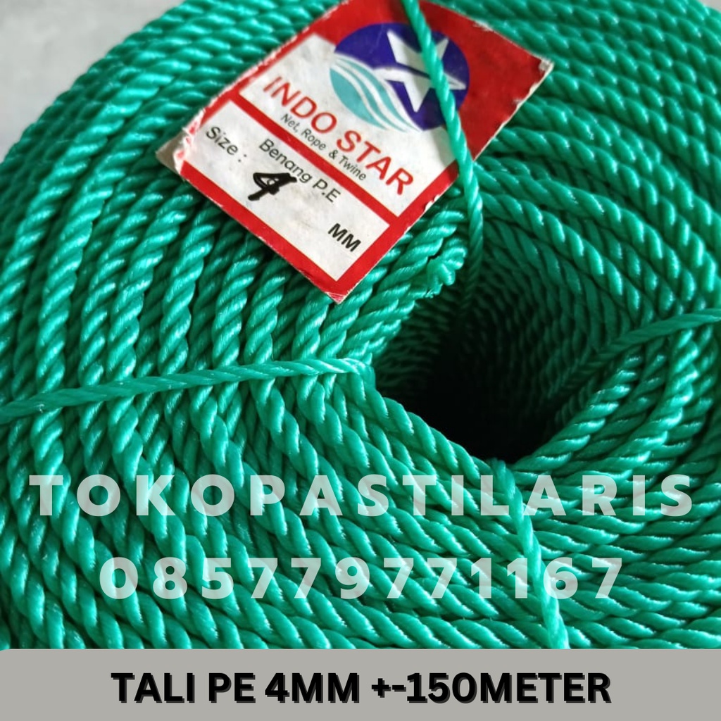 TALI 4MM / TALI TAMBANG 4MM PE 1 ROL MURAH