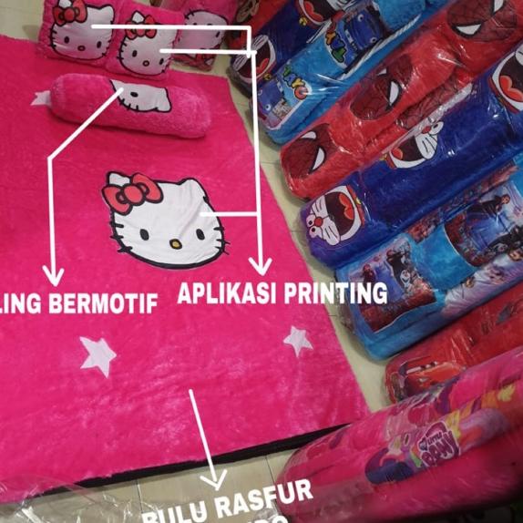 Depan1 SURPET KASUR BULU TEBAL 5cm RASFUR KARAKTER BUSA INOAC ROYAL