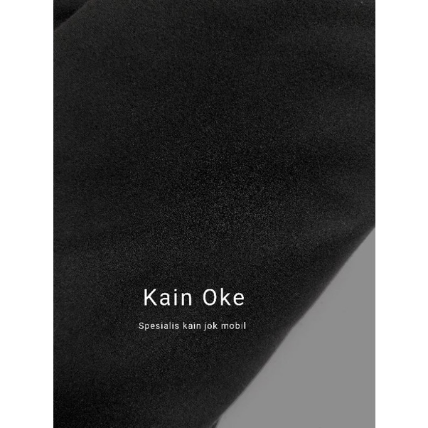 Kain Jok Mobil Hitam Bludru Halus