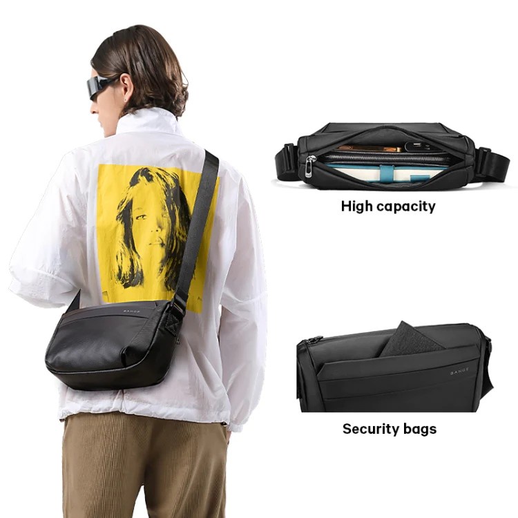 BG2871 Tas Selempang Bange Sling Bag Messenger Bag Pria Waterproof
