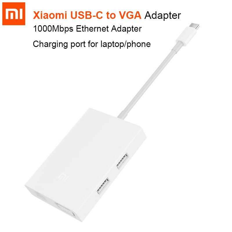 AKN88 - XIAOMI USB-C to VGA and Gigabit Ethernet Multi-Adapter - ZJQ04TM