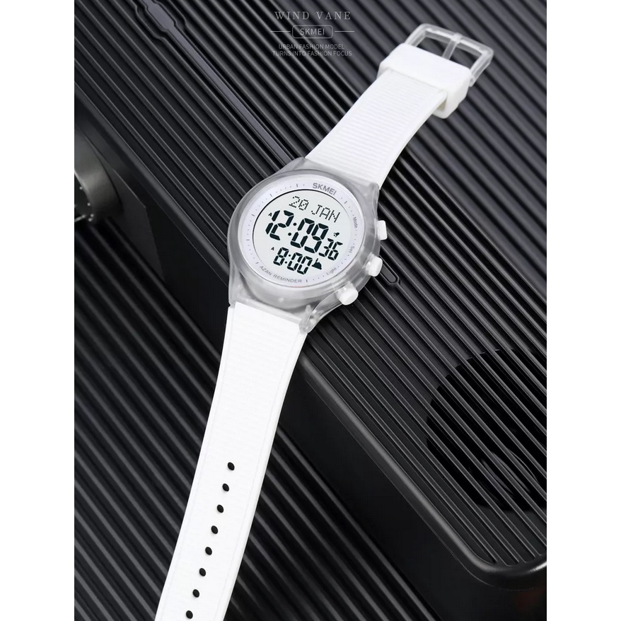 SKMEI Jam tangan Digital Pria Penunjuk Arah Kiblat Sport Watches - 1981