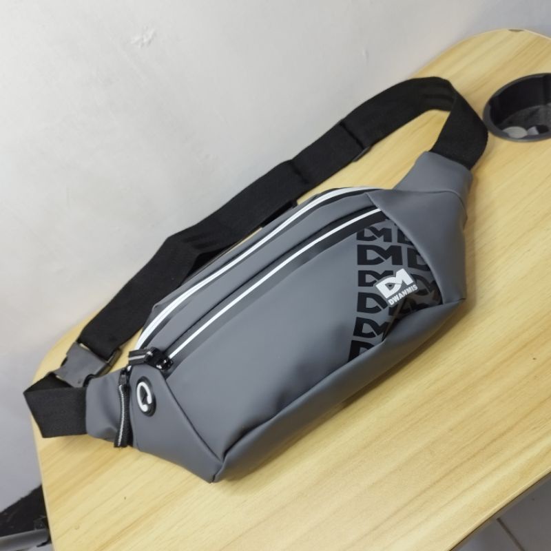 Waistbag Pria Waterproof Orginal Merk DM | Tas Selempang Pria Exclusive High Quality