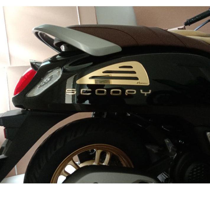 Depan scoopy 2021 2022 rear side garnish - garnish body samping belakang - chrome