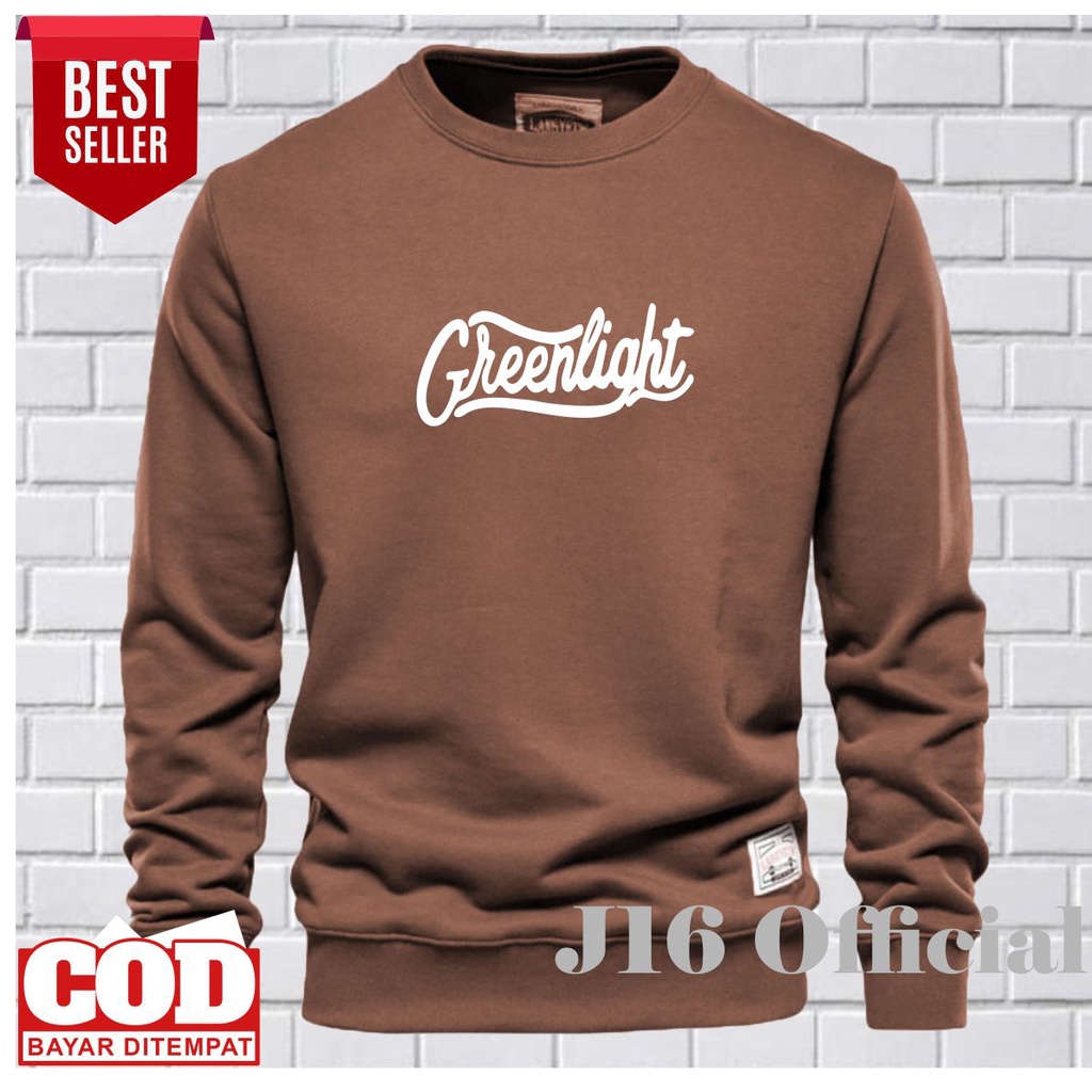 GREENLIGHT CREWNECK Jaket Distro Sweater Oblong Pria Wanita FLEECE TEBAL PREMIUM