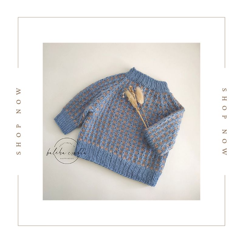 Serrena Kids Sweater - Handmade Sweater - Sweater Anak