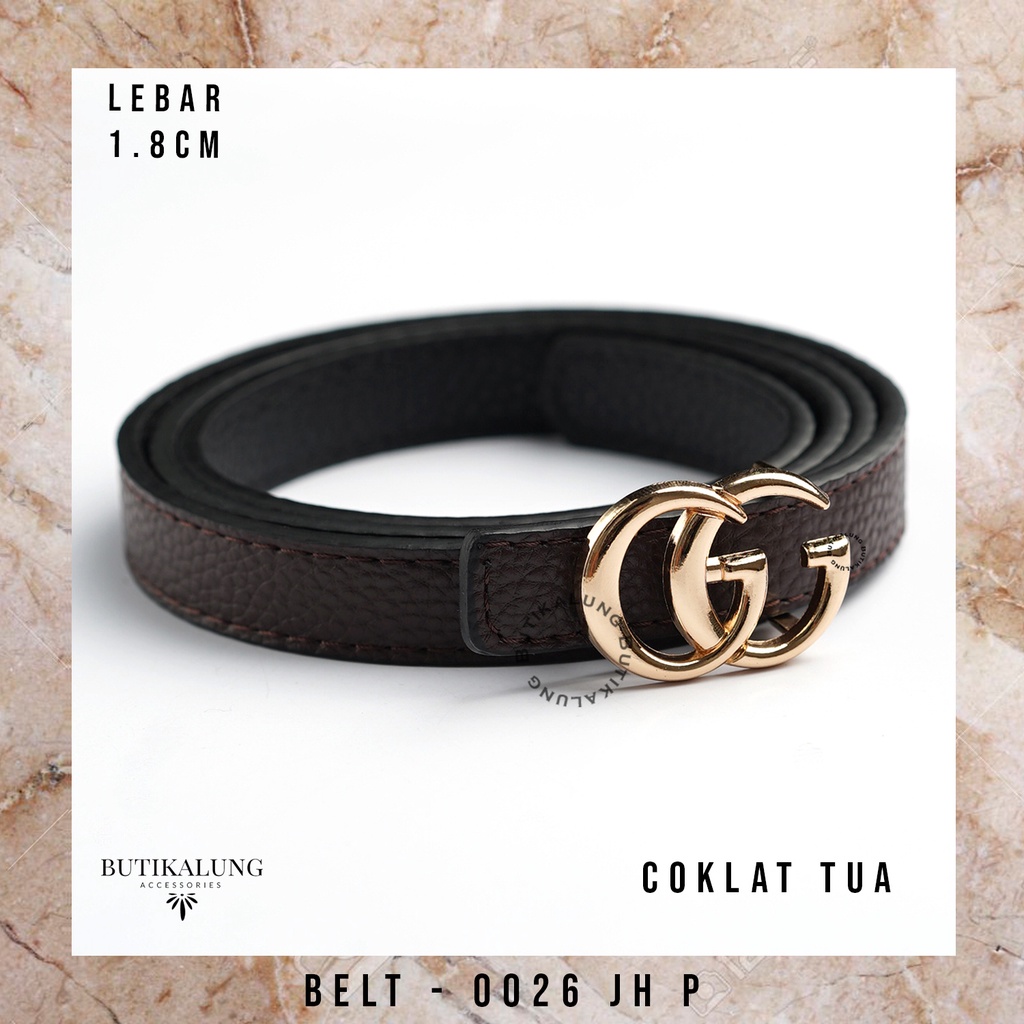 Ikat Pinggang Kulit Gesper Kulit Belt Kulit Sabuk Aksesoris Fashion Tali Pinggang Wanita BUTIKALUNG 0026JH