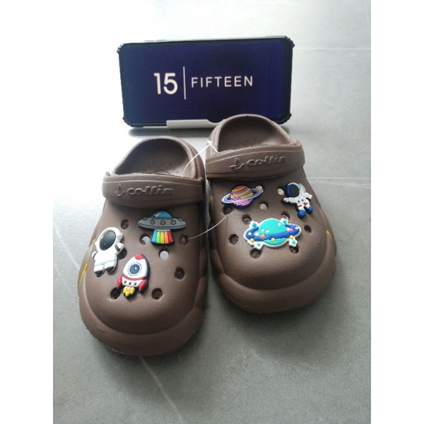 NEW！BIG SALE！！Size 18-35 Sandal Sendal Anak Laki Laki Usia 0-12 Tahun Jibbitz Astro Bahan Eva Karet 6130-1