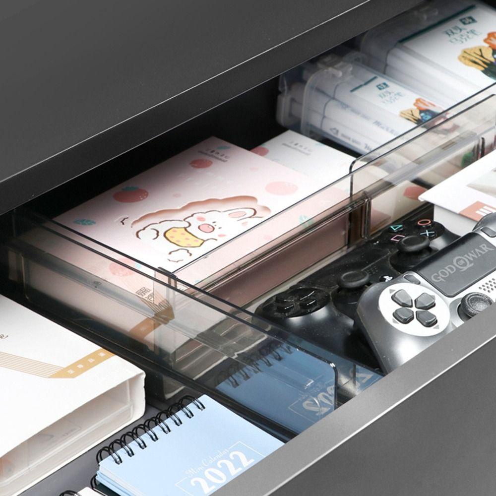 [Elegan] Pembatas Laci 1Pcs Kaus Kaki Tahan Lama Finisher Rumah Rak Penyimpanan Ditarik Bebas Pukulan Papan Partisi