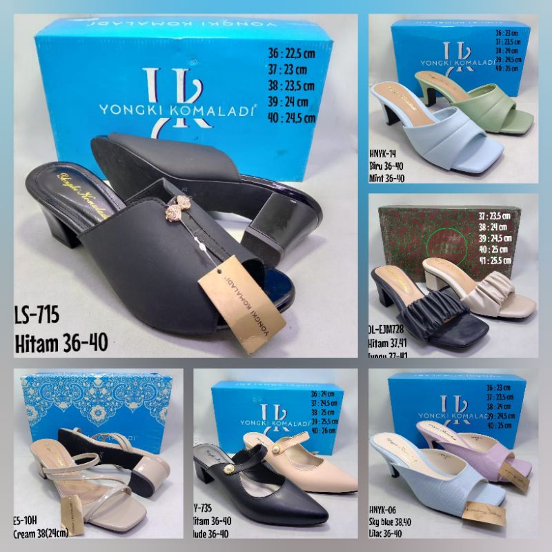 Sandal Heels Wanita Pesta Branded Yongki Komaladi