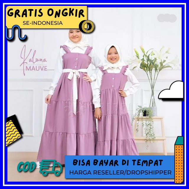 Baju Gamis Anak Tanggung 2022 Anna Dress Umur 9-11-12-14 Tahun 3 Serian Warna H7N9 Yang Bagus Mewah 