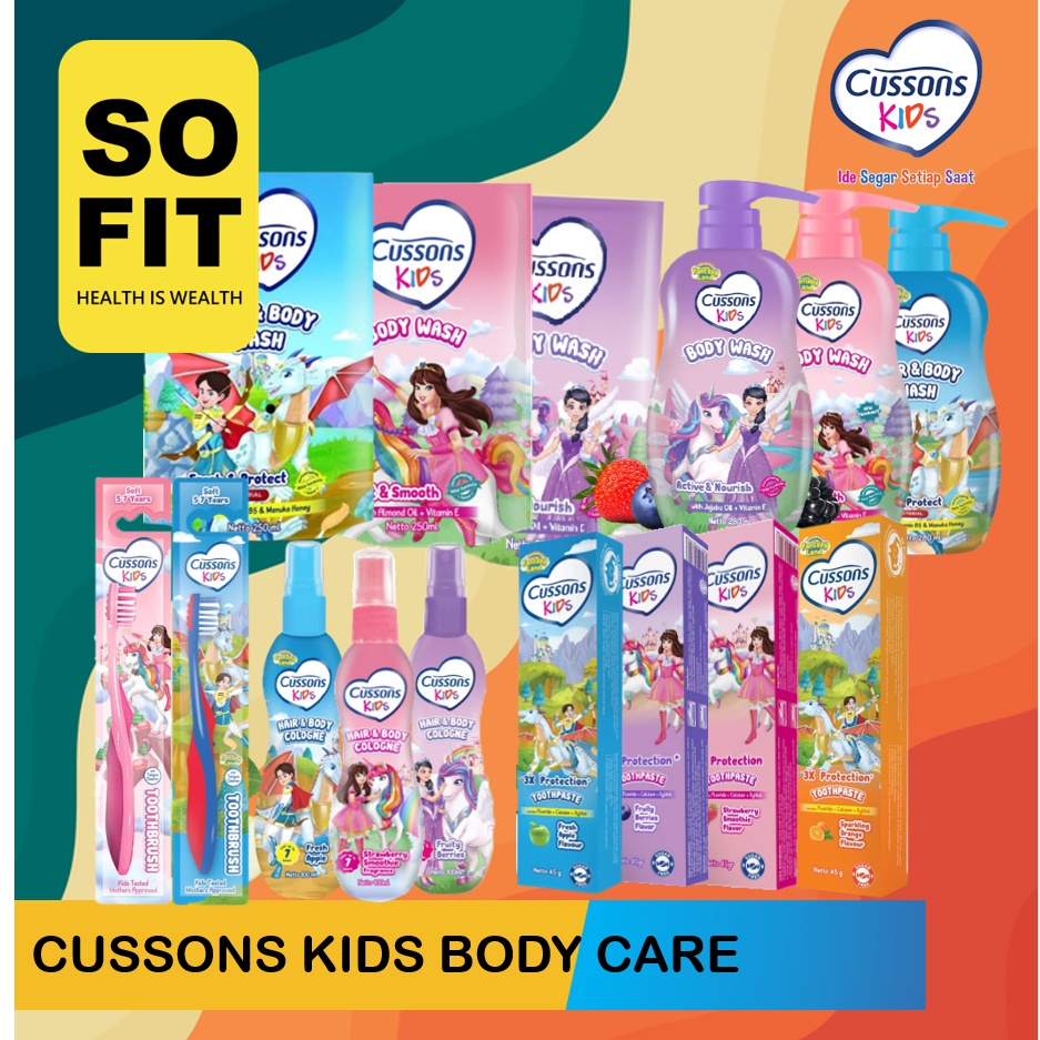 CUSSONS KIDS Body Care / Kids Toothpaste Odol Anak / Kids Shampoo Anak / Sabun Shampoo / Hair And Body ? Sikat Gigi Anak / Kids Cologne