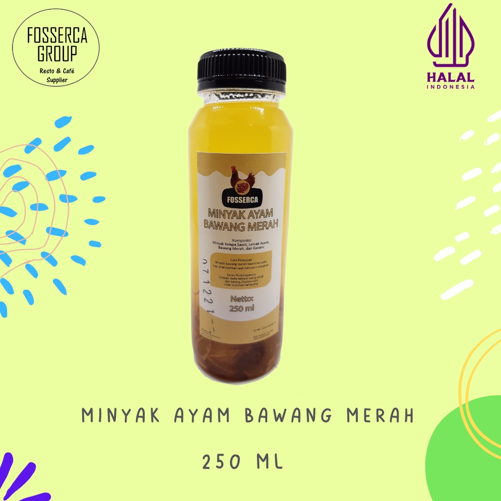 

Minyak Ayam Bawang Merah untuk Masak Chicken Shallot Oil for Cooking 250 ml