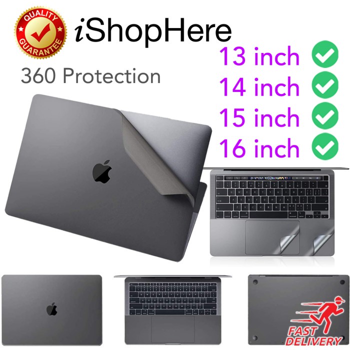 Skin 360 Macbook Sticker Skin Body Palm Protector Stiker Air Pro 13 15 Inch