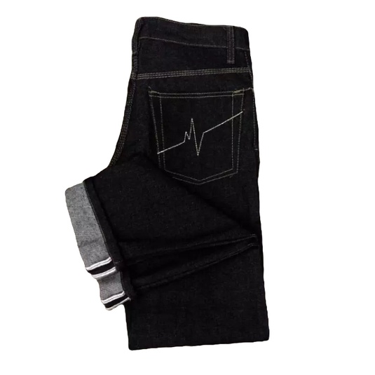 Celana Jeans Selvedge  Pria  Denim Acent 150z  Kaku Jeans Denim