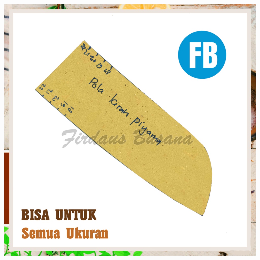 Pola Kerah Piyama Pria / Wanita Dewasa – Pola Instan Jiplak Jahitan Lengkap Firdaus Busana