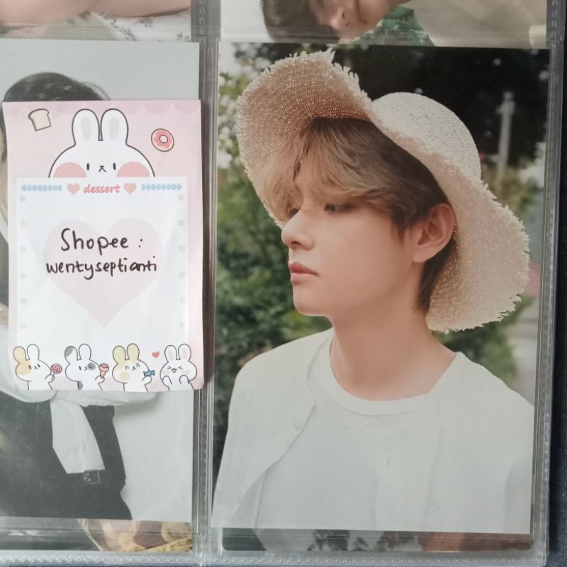 4x6 random photo sg21 season greetings 2021 bts taehyung v tae