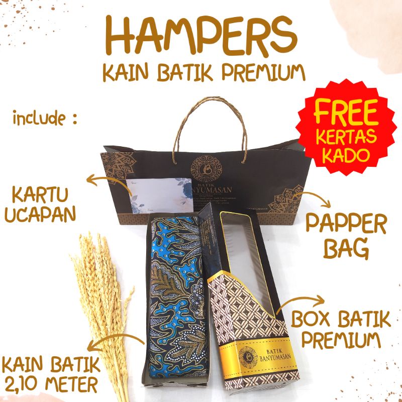 KAIN BATIK PREMIUM 2 METER / BAHAN BATIK / JARIT BATIK / HAMPERS PERNIKAHAN / KADO PERNIKAHAN / BING