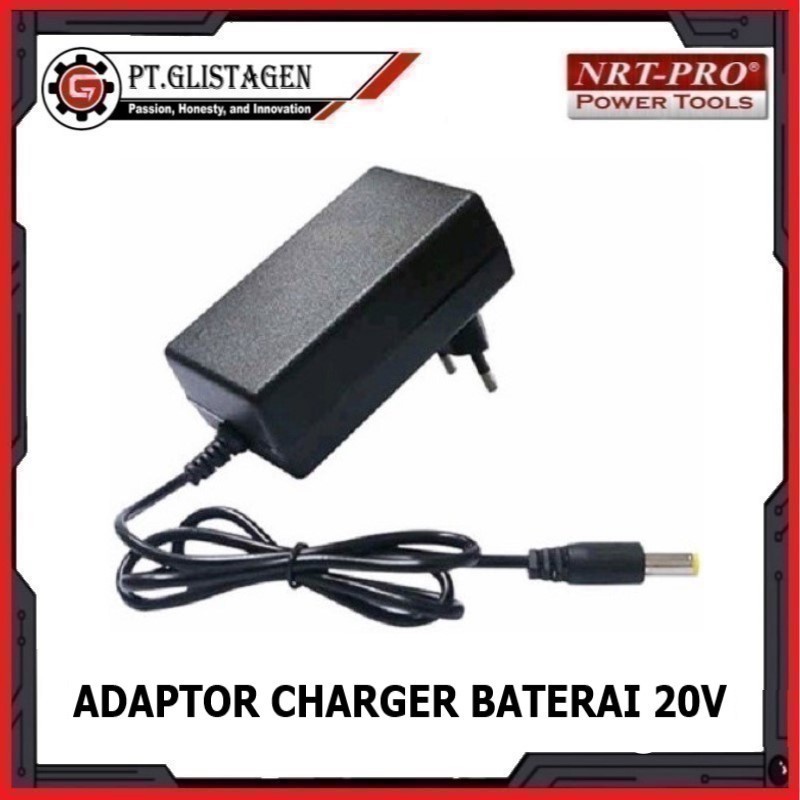 Adaptor Charger 20V Cas Mesin Bor Cordless Beterai 20 Volt NRT PRO