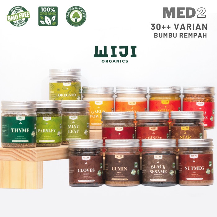 

Bumbu Rempah Premium MED 2 | Italian Bombay Wijen Kari Sere Bawang - Daun Salam Uth