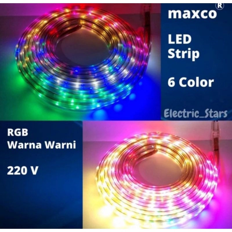 Lampu LCD Strip slang 2835 RGB Outdoor LCD RGB 10M