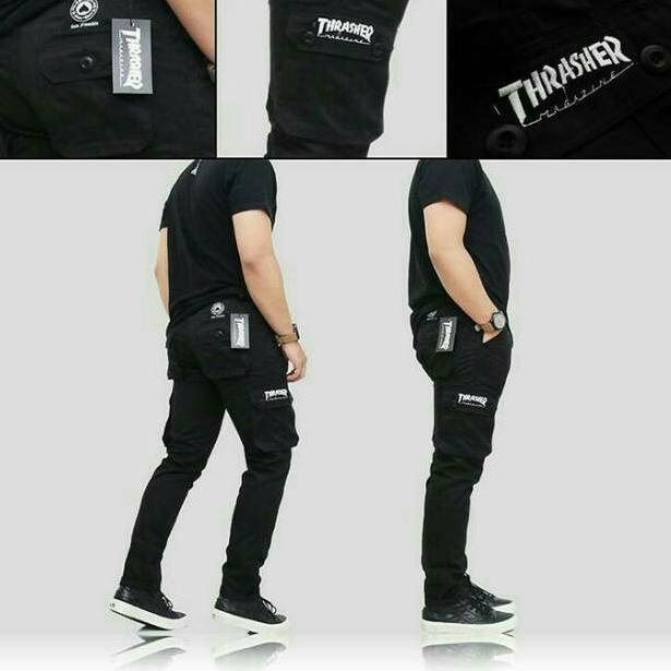 COL.04Ja23ᴾ ‣ Celana Cargo PANJANG THRASHER PREMIUM / celana cargo panjang cowo / CARGO PANJANG THRA
