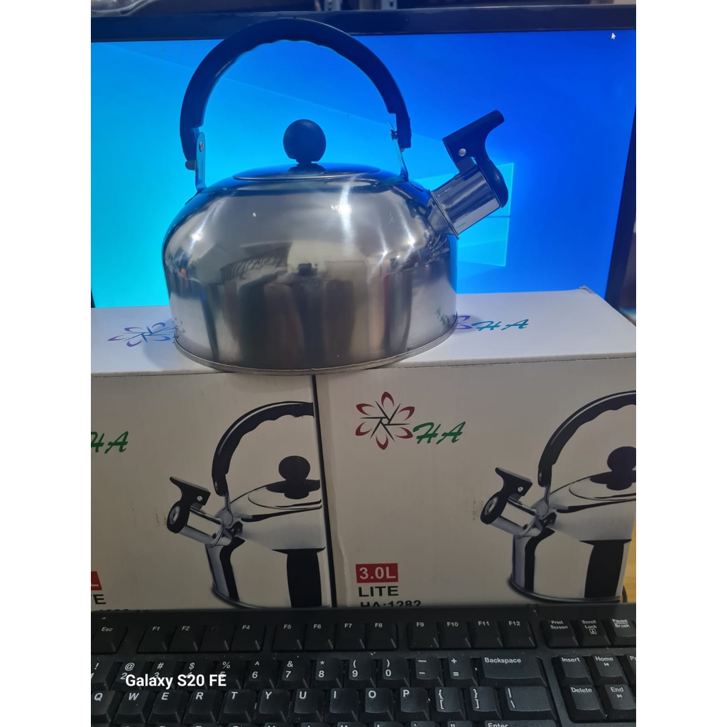 Teko Bunyi Stainless 3 Liter Pemanas Air Kettle Siul