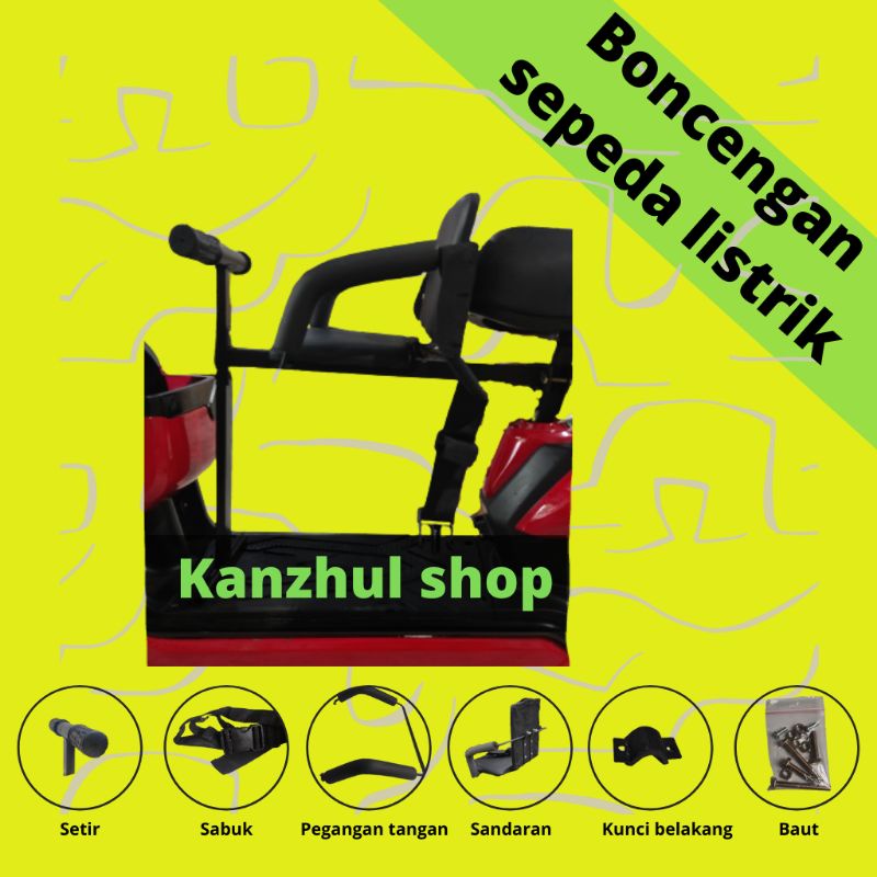 Kursi Boncengan Sepeda Listrik Anak Depan Premium Boncengan Sepeda Listrik Bayi