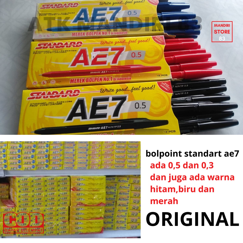 

PULPEN BOLPOINT STANDART AE7 0,5