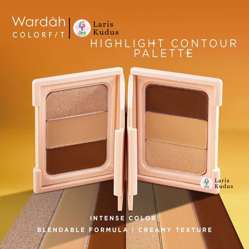Wardah Colorfit Highlight Contour Palette/Wardah Colorfit Highlight Contour/Wardah Colorfit Highligh