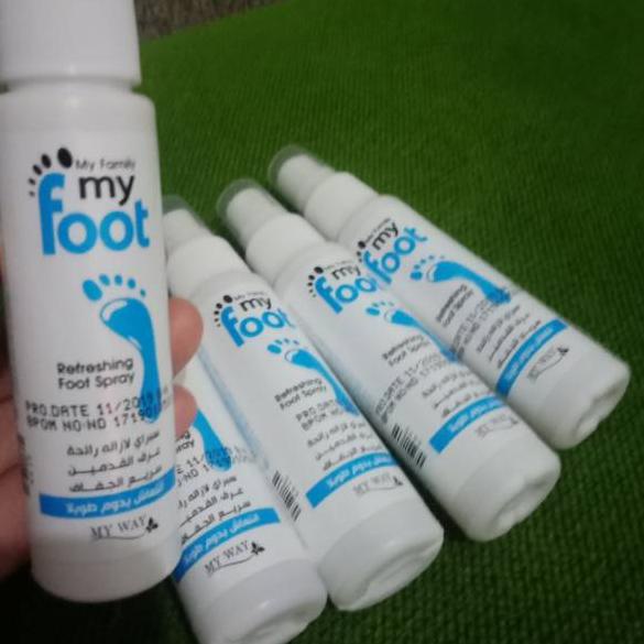 KodeO4a4Z MY WAY Penghilang bau kaki spray foot & penghilang bau sepatu my way 100% original BPOM