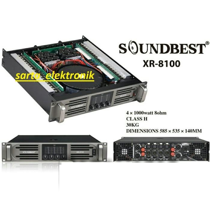 Power Soundbest Xr 8100 Original Amplifier 4 Channel Class H 56