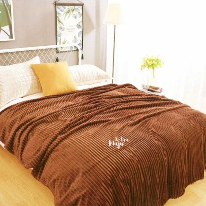 Selimut Super Soft Halus Uk 150x200 Selimut Dewasa Lembut - Solid