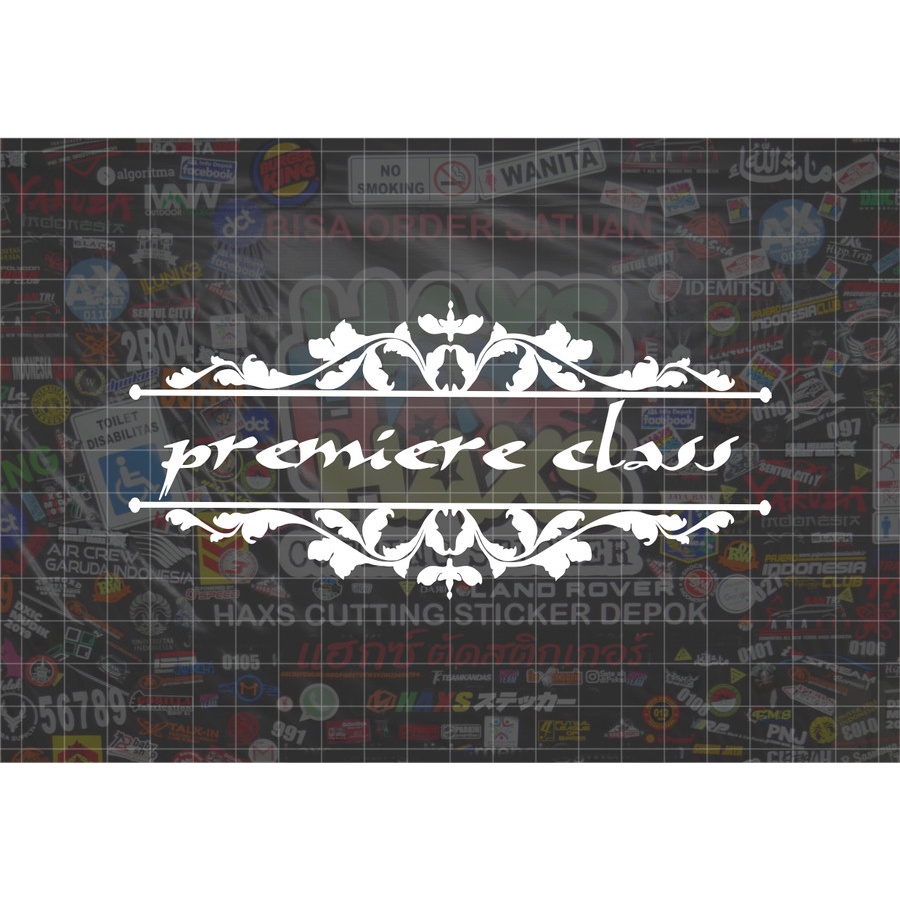Cutting Sticker Premiere Class Haryanto Ukuran 15 cm Untuk Mobil