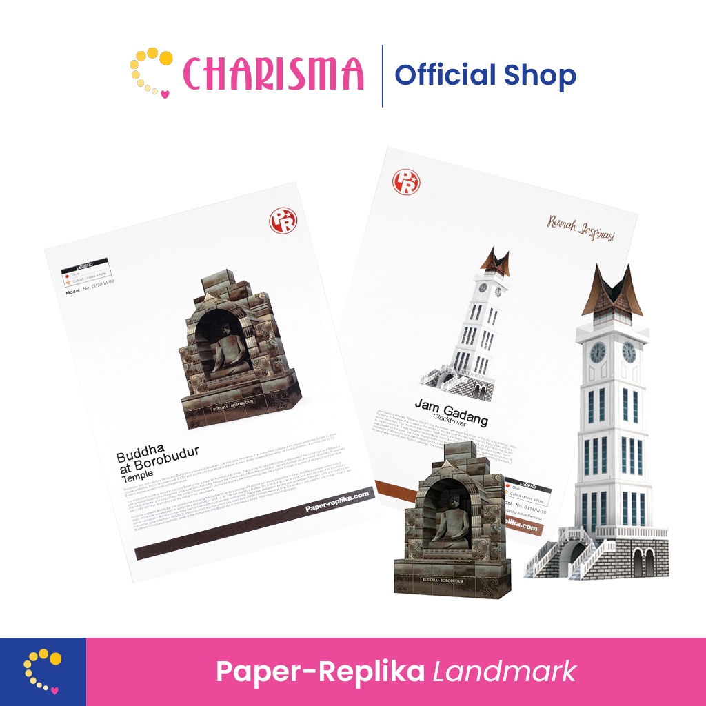 

Charisma Papercarft DIY Pola Kertas Motif Landmark - Creation Paper Art Book