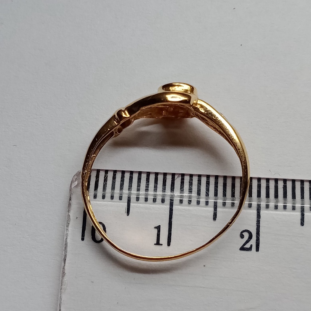 Cincin emas 17k - 1.55 gr kadar 750 - 4099