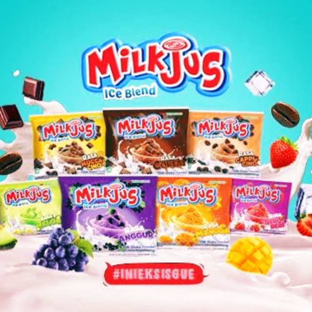 

44 PCS MILKJUS ICE BLEND MINUMAN SERBUK UKURAN 25GRAM - DOCISHOP88