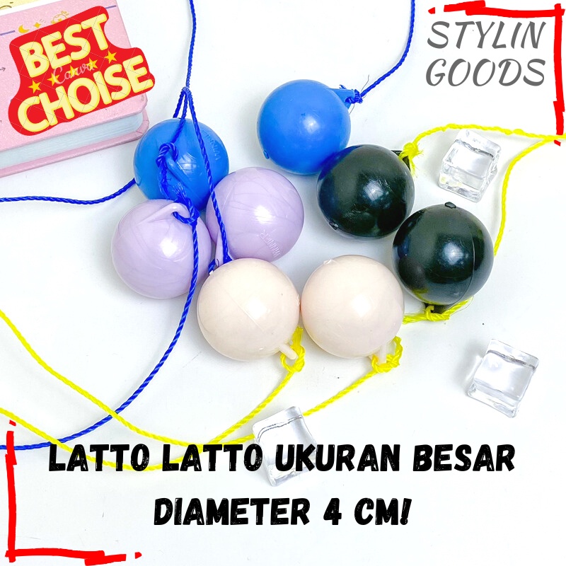 BISA COD MAINAN VIRAL LATO TOK TOK MAINAN BOLA / LATTO LATTO BESAR 4 CM MAINAN ANAK TERBARU BISA GRO
