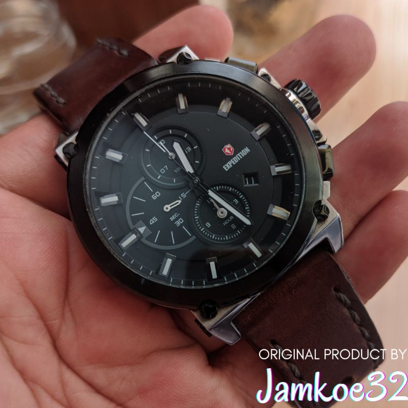 Jam Tangan Arloji Expedition Tipe E 6612 M Remaja Cowok Pria Analog Original Ori Murah Anti Air Stra