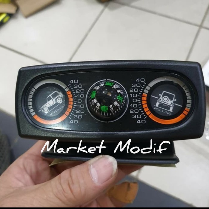 Kompas Clinometer/ Land Meter Alat Pengukur Kemiringan Mobil Offroad + Kompas
