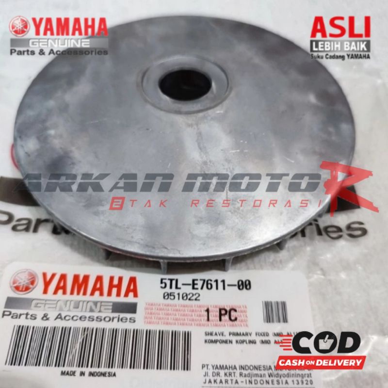 PULLY DEPAN KIPAS RUMAH ROLLER MIO SPORTY SMILE SOUL FINO NOUVO ORIGINAL YAMAHA