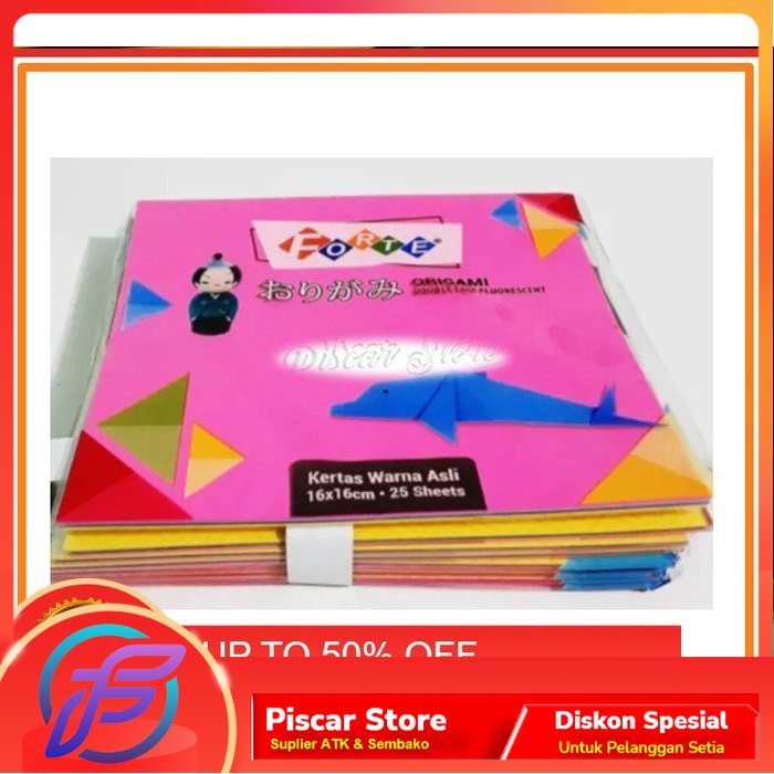 

Kertas Origami Kecil Forte isi 25 Lembar / Kertas Lipat 16x16 - 2 Sisi