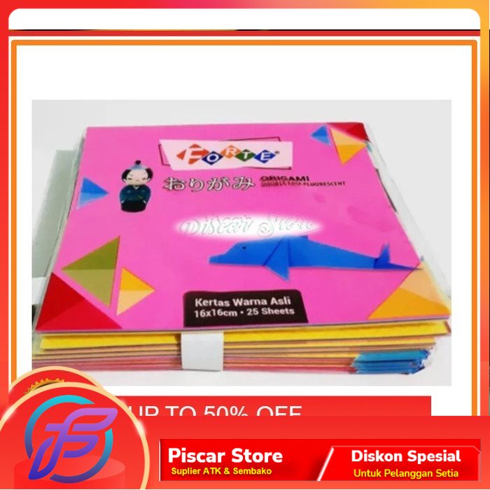 Jual Kertas Origami Kecil Forte Isi Lembar Kertas Lipat X Sisi Shopee Indonesia