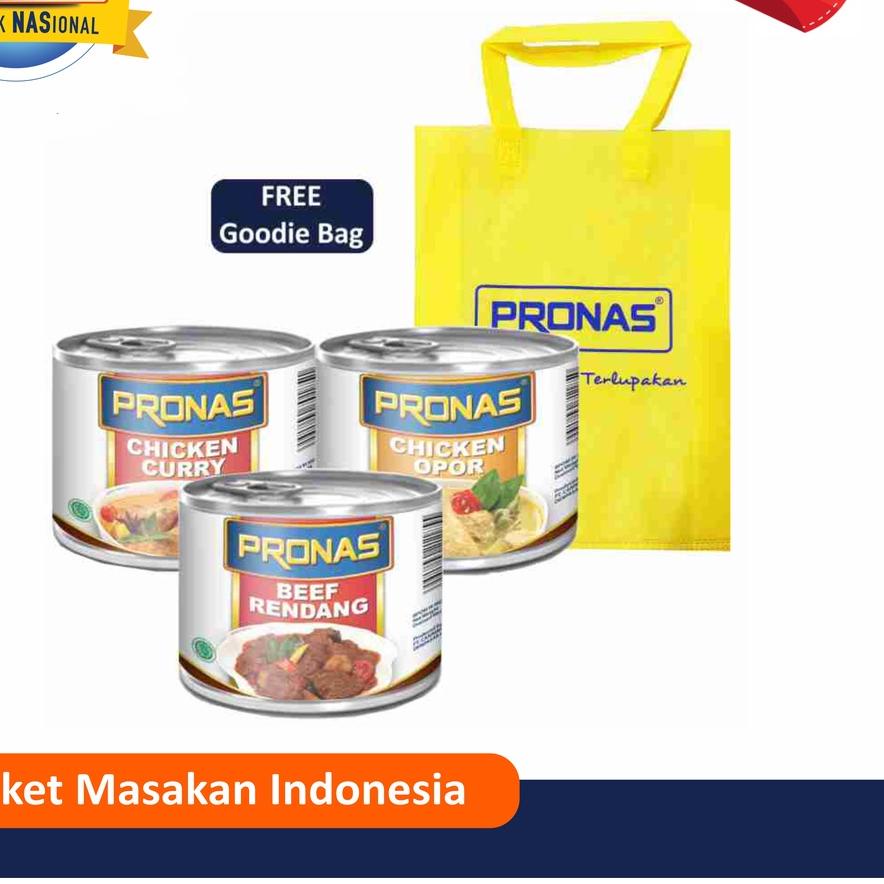 

✵ PRONAS Paket lengkap Masakan Indonesia Free Tote Bag ✥