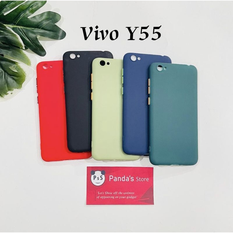 Case Vivo Y55 Babycase Makaron Full Color Softcase Vivo -PsS