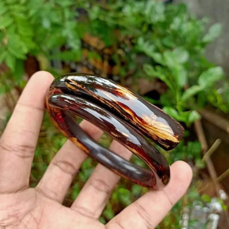 Gelang akar Bahar merah bodi bulat tembus cahaya size Mild up ,Akar Bahar bodi bulat